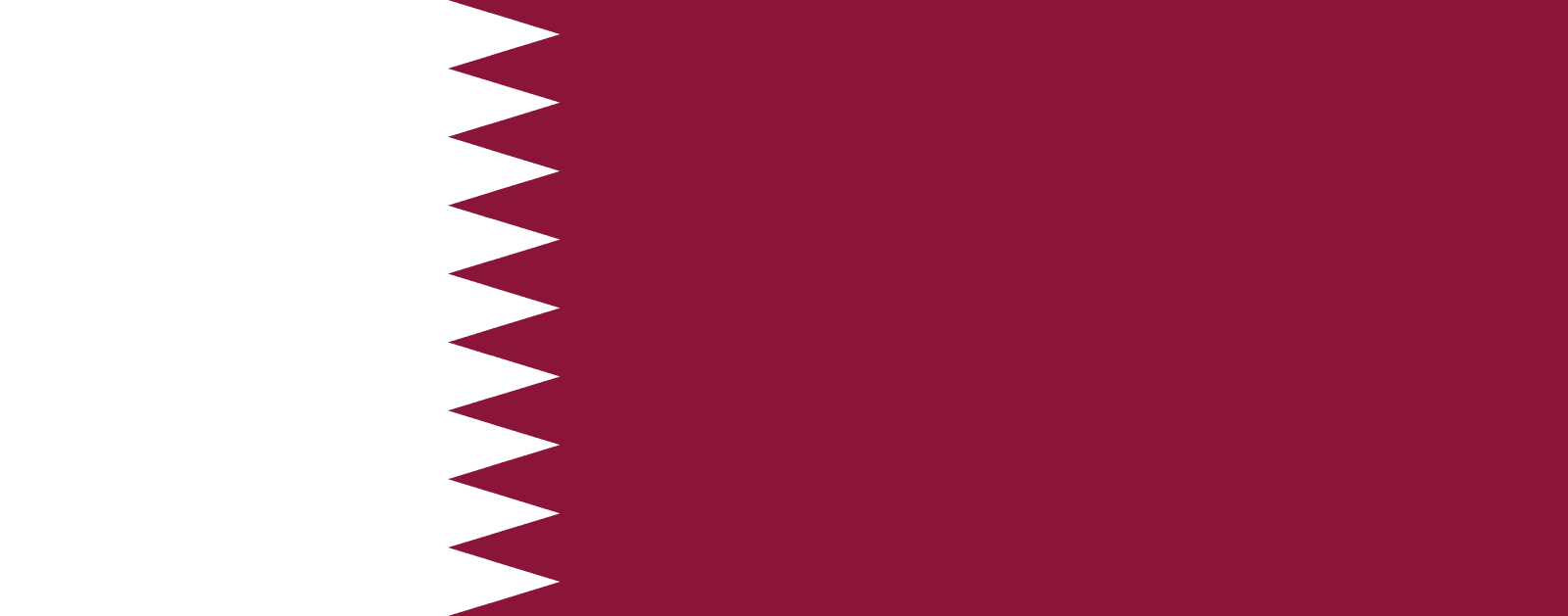カタールの旗 世界の国旗