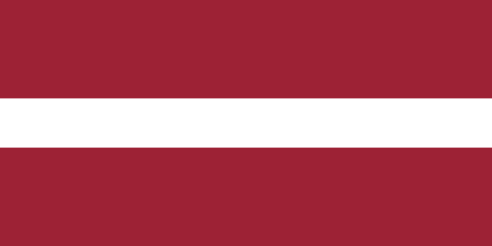 ラトビアの旗 世界の国旗