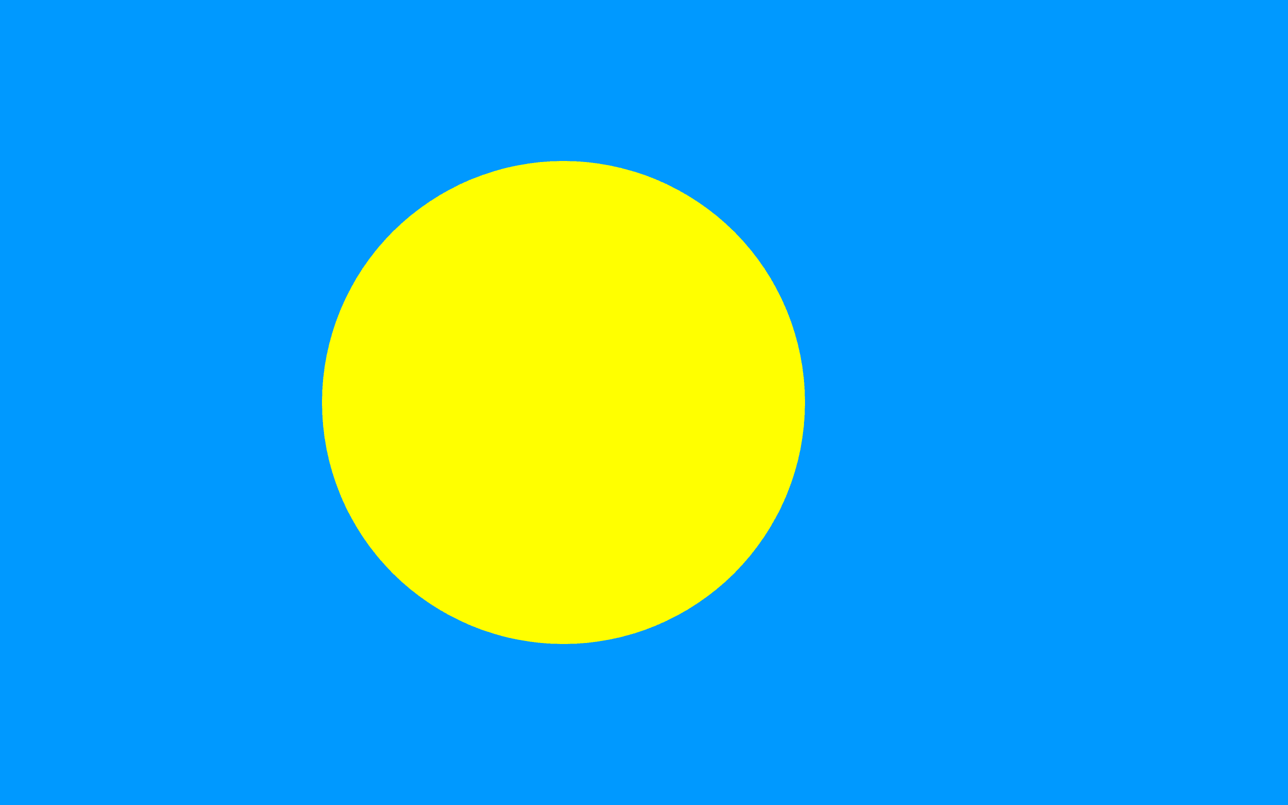 パラオの旗 世界の国旗