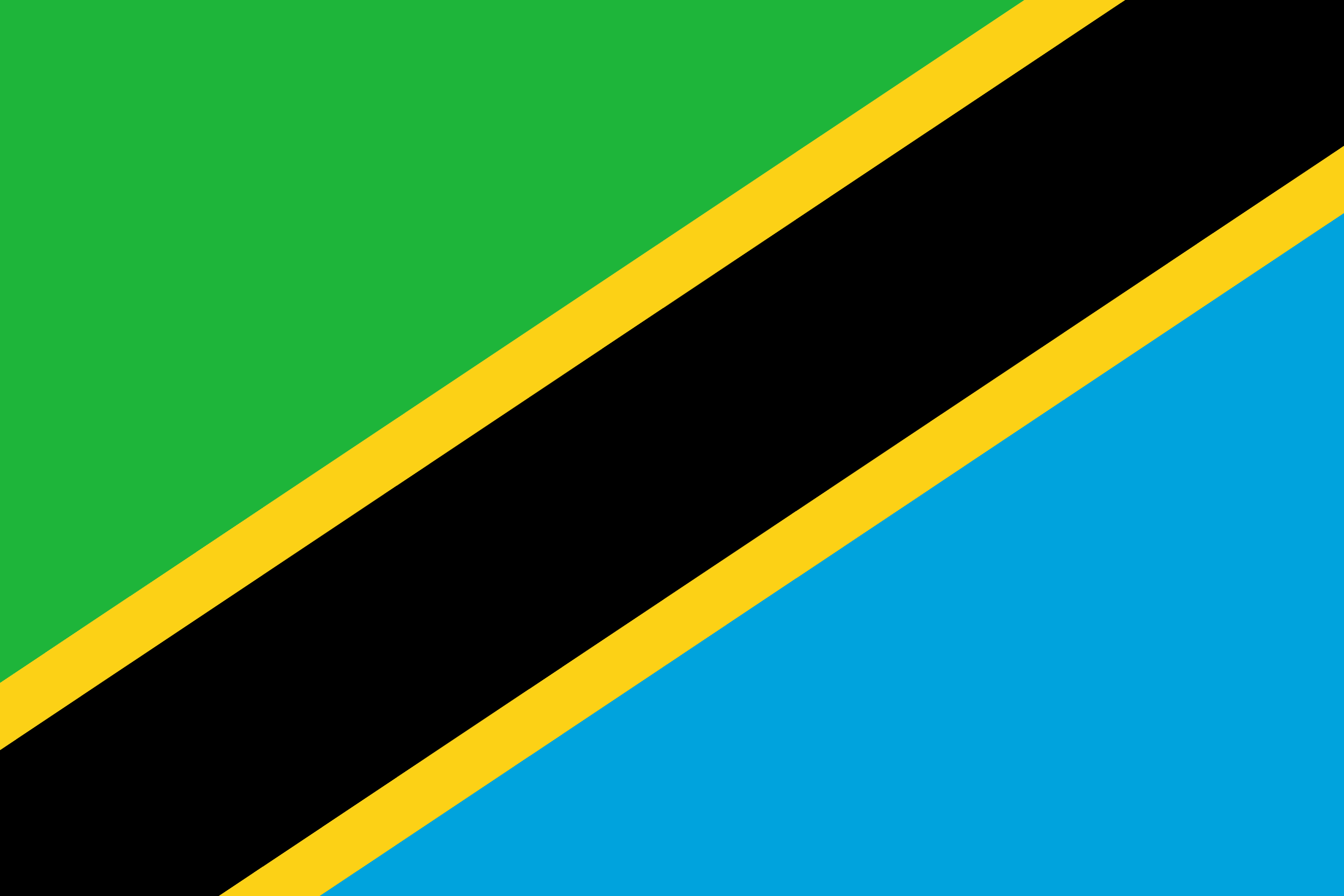 タンザニアの旗 世界の国旗