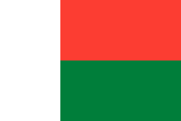 マダガスカルの旗 世界の国旗